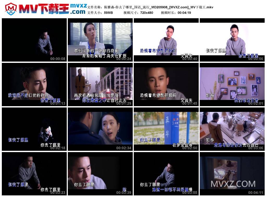 陈雅森-你去了哪里_国语_流行_MD205908